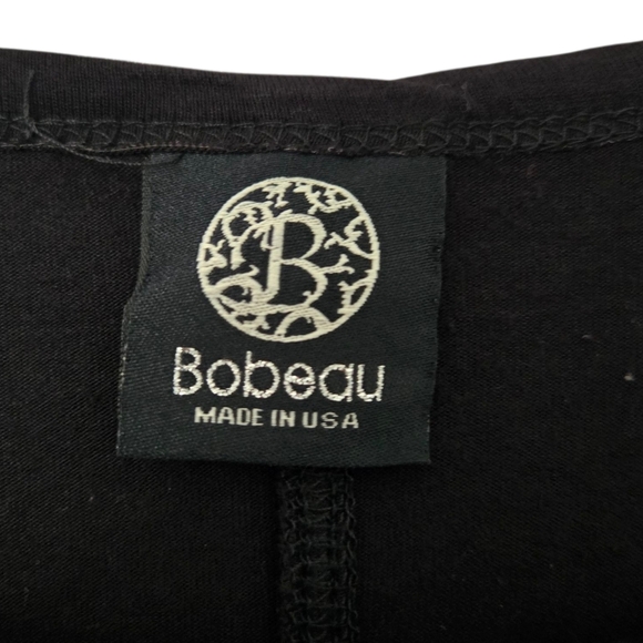 Bobeau Black Relaxed Short Sleeve Tee Size XL - Picture 3 of 4